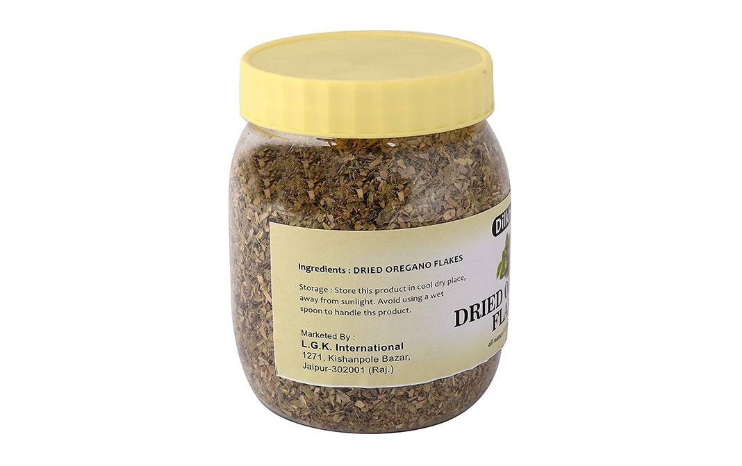 Dilkhush Dried Oregano Flakes    Plastic Jar  250 grams